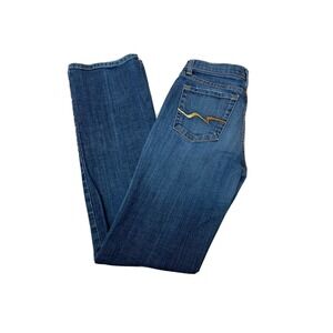 David Kahn‎ Womens Jeans Blue Size 4 Boot Mid Rise Denim Wash 28x33.5